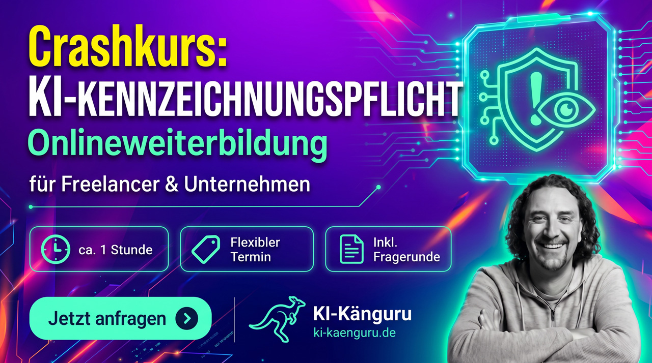 KI Kennzeichnungspflicht Schulung - Banner (Bild: Magnific AI)